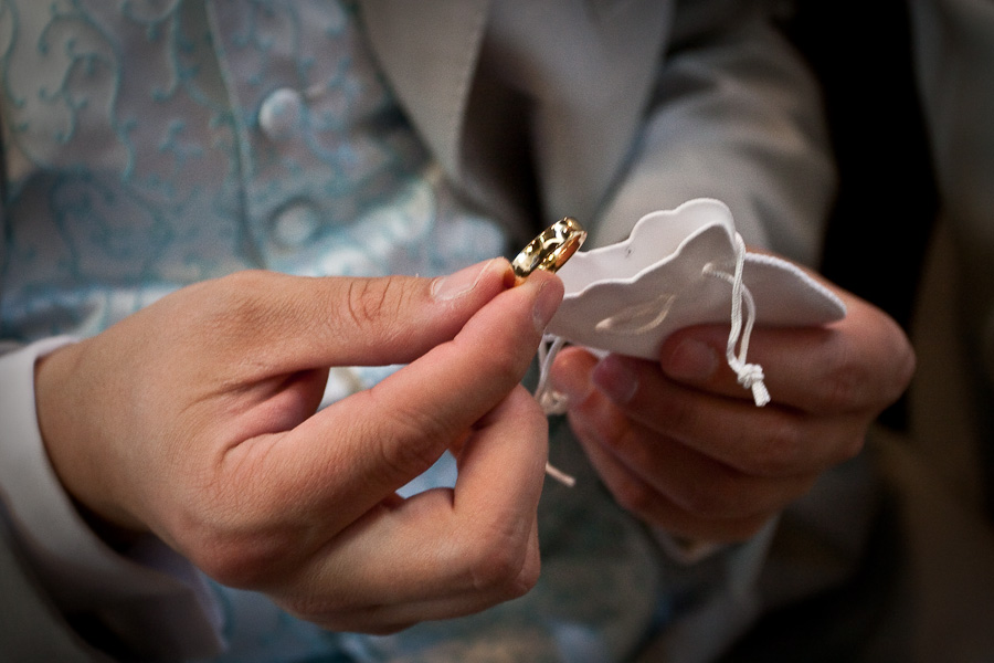 Wedding ring close up